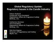 Global Regulatory Update - European Candle Association ASBL ...