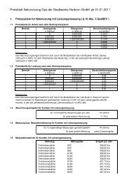 Preisblatt Netznutzung Gas der Stadtwerke Herborn GmbH ab 01.01 ...