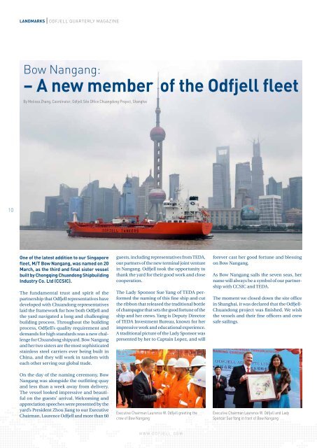 Quarterly Magazine July 2013 - Odfjell