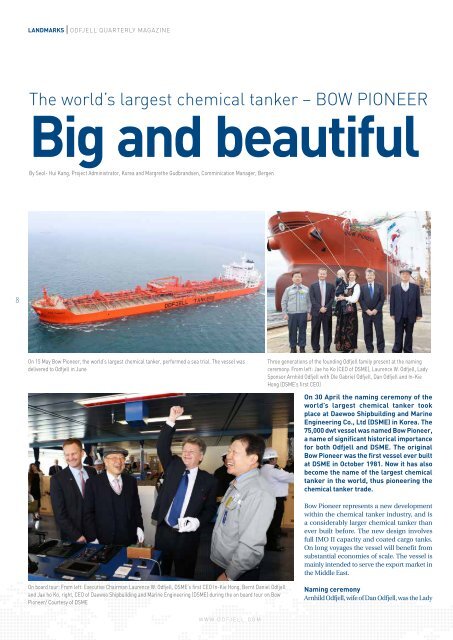 Quarterly Magazine July 2013 - Odfjell