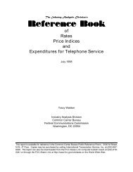Reference Book of Rates, Price Indices, and Expenditures for ... - FCC