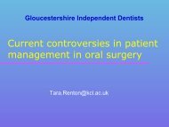 Current controversies in patient management in oral surgery