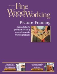 Picture Framing - Fine Woodworking