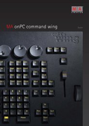 MA onPC command wing - MA Lighting