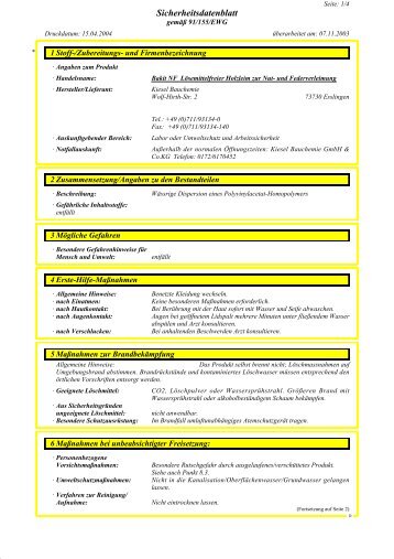 Sicherheitsdatenblatt (114k PDF Datei)