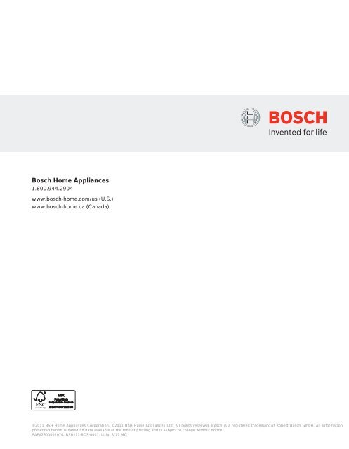 Bosch Home Appliances