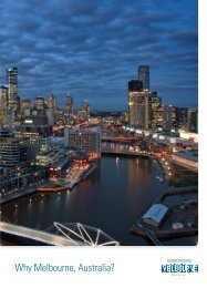 Why Melbourne, Australia Flagship Brochure - Invest Victoria