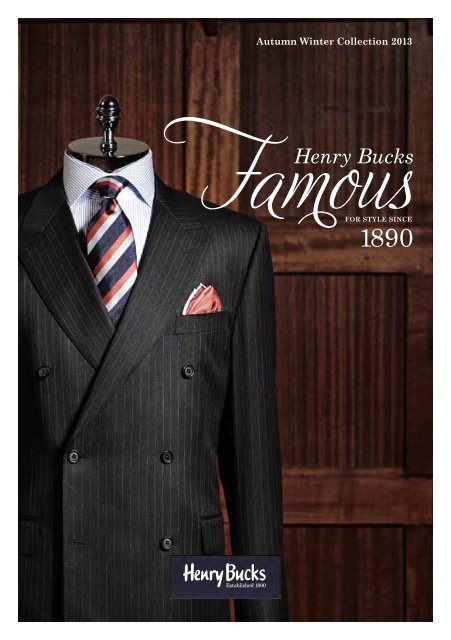 Autumn Winter Collection 2013 - Henry Buck's Menswear