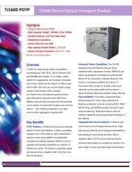 View product brochure - Tejas Networks