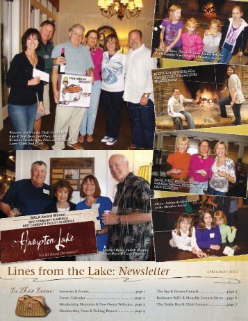 Lines from the Lake: Newsletter - Hampton Lake