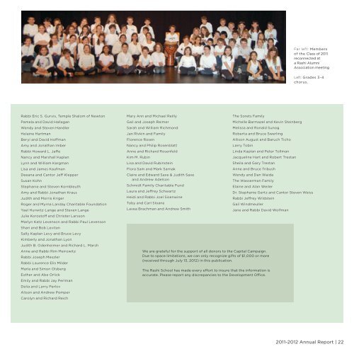 2011-2012/5772 ANNUAL REPORT - The Rashi School