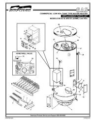 BCG-NOx Parts List - News from American Water Heaters