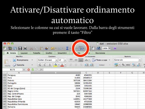 Piccolo compendio di Excel - workshops