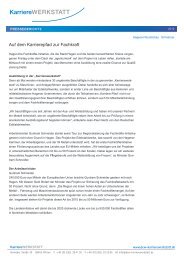 Bericht - Deutsche Edelstahlwerke KarriereWERKSTATT GmbH