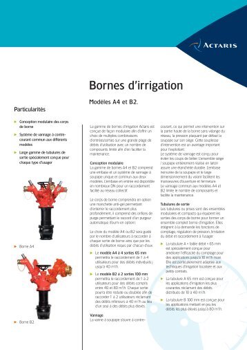 Bornes d'irrigation - Itron