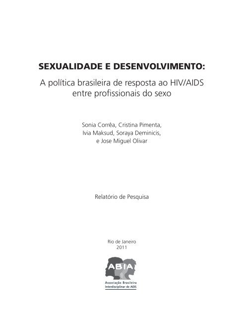 Sexualidade e desenvolvimento: a polÃ­tica brasileira de ... - Abia