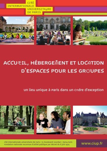 accueil, hÃ©bergement et location d'espaces pour les groupes