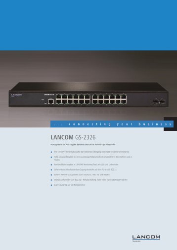 LANCOM GS-2326 - LANCOM Systems