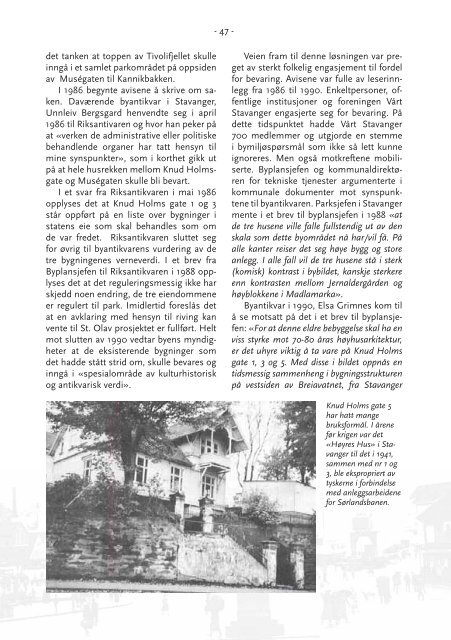 Stavangeren 1-2007.pdf - Byhistorisk forening