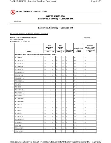 Page 1 of 5 BAZR2.MH29008 - Batteries, Standby ... - ZEUS Battery