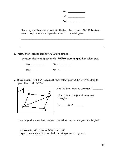 Discovering Discovering Parallelograms Parallelograms