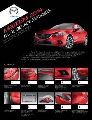 Ficha TÃ©cnica de Accesorios MAZDA6 2014