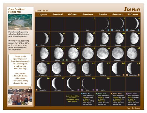 2011 Pono Fishing Calendar.indd - Western Pacific Fishery Council