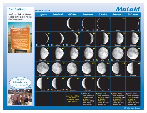 2011 Pono Fishing Calendar.indd - Western Pacific Fishery Council