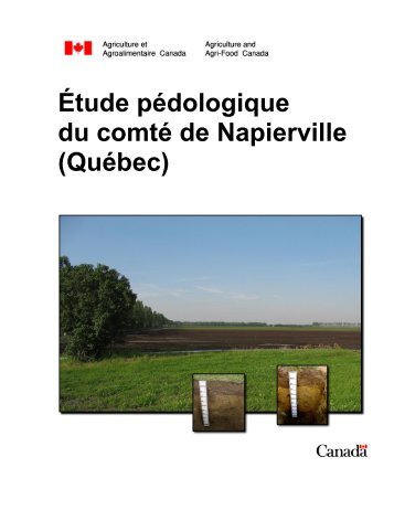 carte pédologique du comté de napierville (québec) - Agriculture et ...