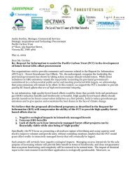 Read our 2009 letter to the government. - Sierra Club BC