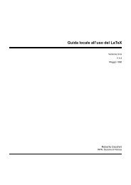 Guida locale all'uso del LaTeX - Loria