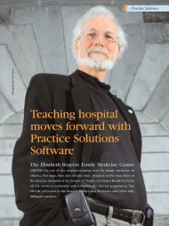 Teaching hospital moves forward with Practice Solutions Software