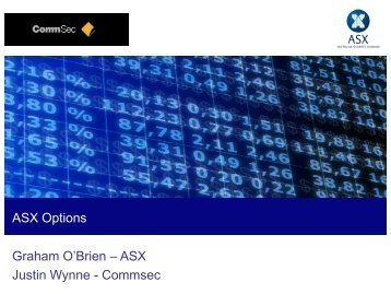 Introduction to ASX Options - CommSec