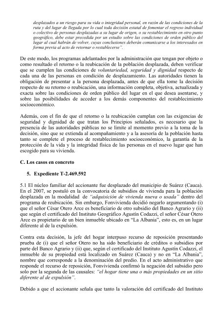 Sentencia T-177/10 Referencia: expedientes T-2.469.592 ... - Camacol