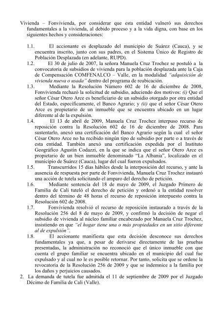 Sentencia T-177/10 Referencia: expedientes T-2.469.592 ... - Camacol