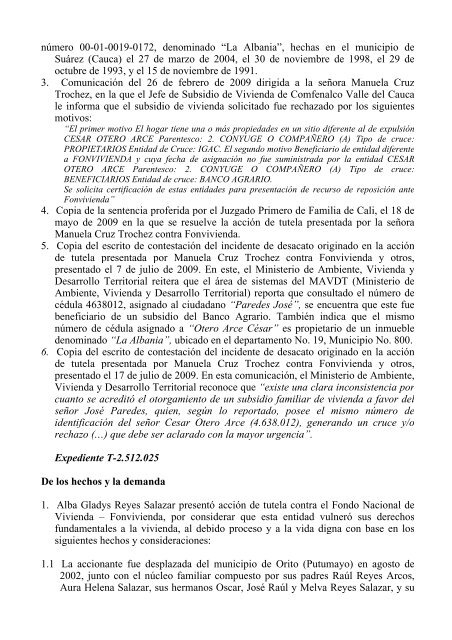 Sentencia T-177/10 Referencia: expedientes T-2.469.592 ... - Camacol