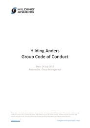 Appendix: The UN Global Compact Principles - Hilding Anders