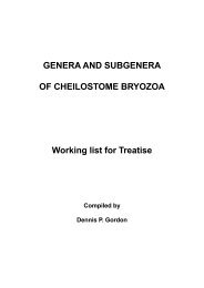 GENERA AND SUBGENERA OF CHEILOSTOME BRYOZOA ...