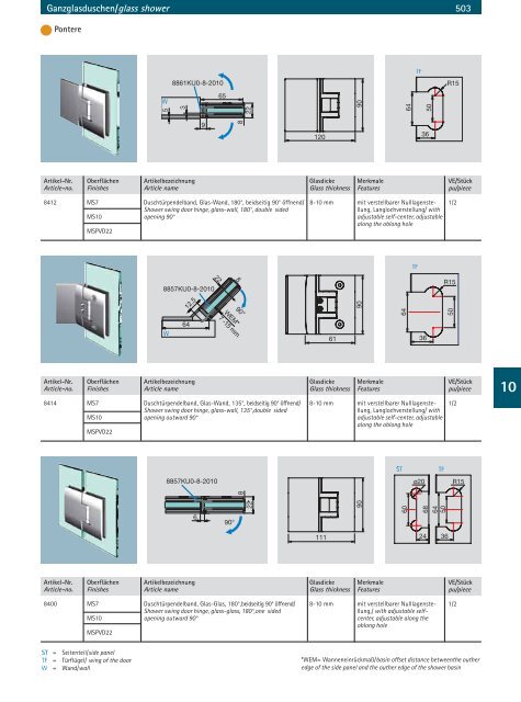 Duschsystem Gesamtkatalog