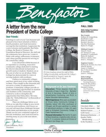 Fall 2005 Benefactor.pdf - Delta College