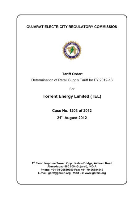 Torrent Energy Limited (TEL) - GERC