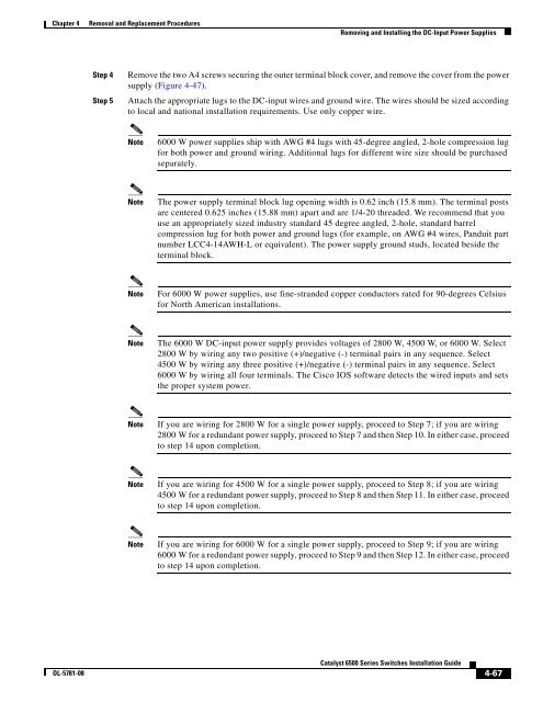 Catalyst 6500 Series Switches Installation Guide - Ipland