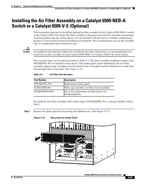 Catalyst 6500 Series Switches Installation Guide - Ipland