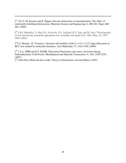 DEFECTS IN METALS AND SIMULATION OF MECHANICAL ...