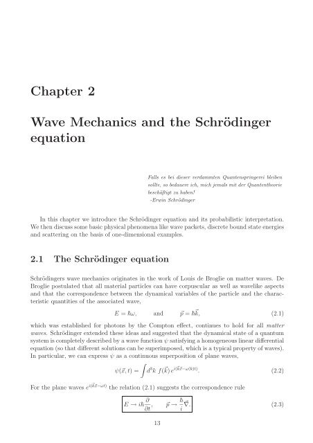 schrodinger equation derivation for finite potential well