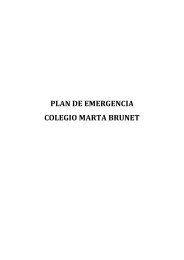PLAN DE EMERGENCIA - Colegio Marta Brunet