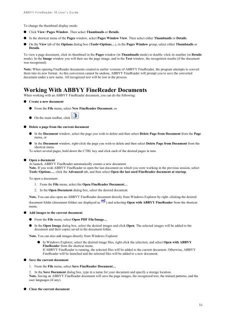 ABBYY FineReader 10 User's Guide