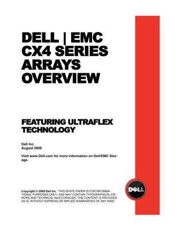 DELL | EMC CX4 SERIES ARRAYS OVERVIEW