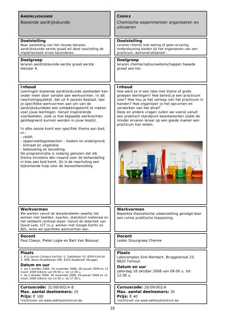 INHOUDSTAFEL - DPB Brugge