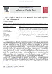A general dynamics and control model of a class of multi-DOF ...
